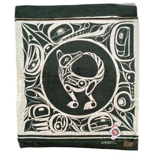 NWT Kanata Blanket Co Bill Helin Wolf Velura Throw 50x60
